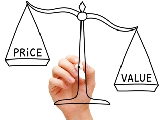 Weight scale with Value weighing more than Price