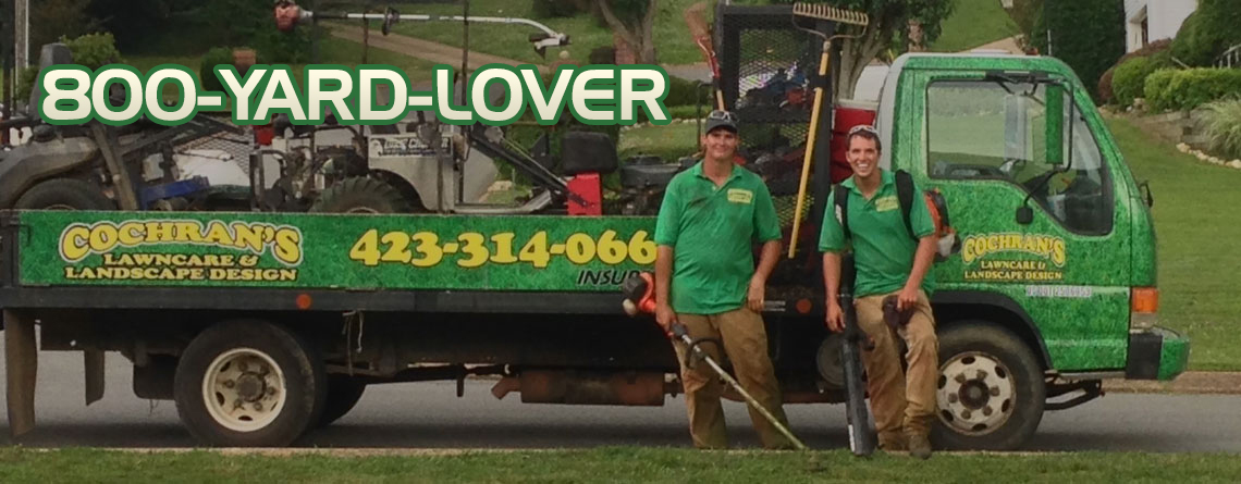 Lawncare and Landscape truck using 1-800-Yard-Lover