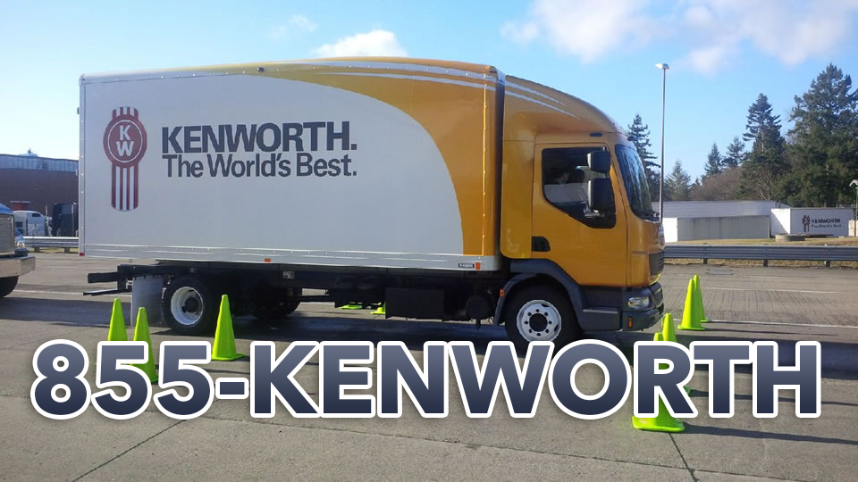 Kenworth truck using 1-855-KENWORTH