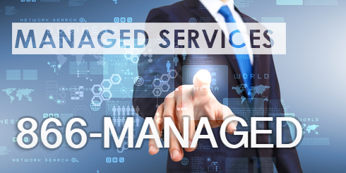 Managed Serivces website banner using 1-866-MANAGED